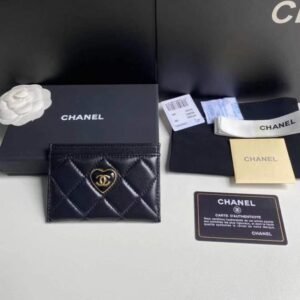 Chanel Flap Card Holder Heart