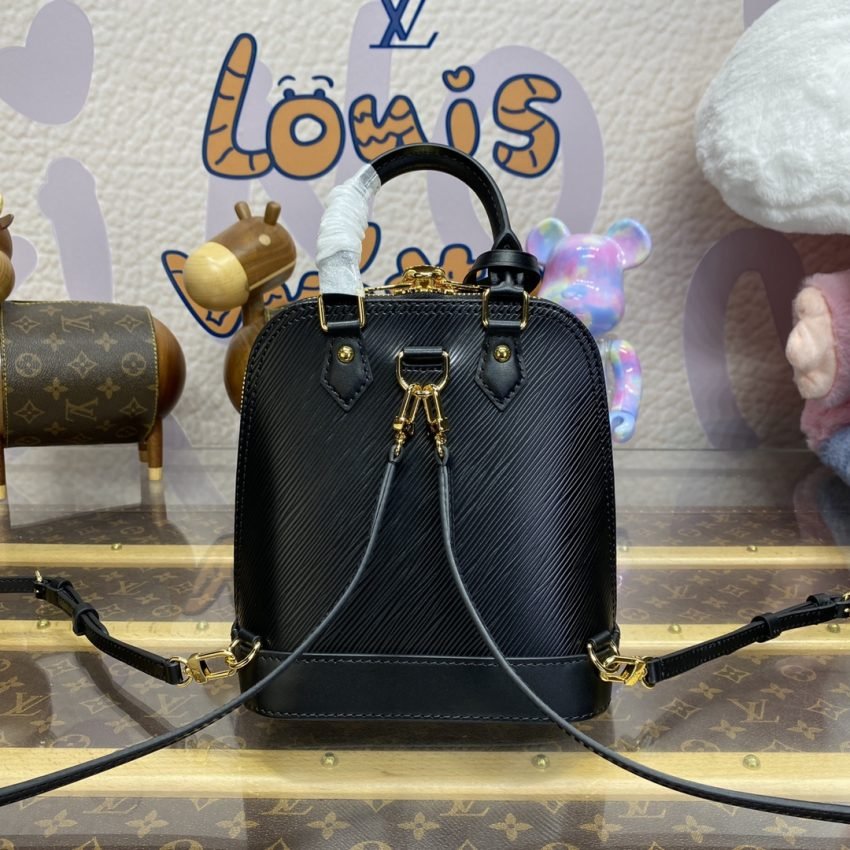 Replica Louis Vuitton Alma Backpack Black - Image 3