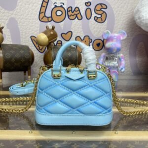 Fake Louis Vuitton Alma Nano Water Blue