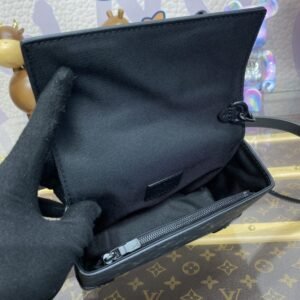 Alternative view of Fake Louis Vuitton Steamer Wearable Wallet Black Canvas