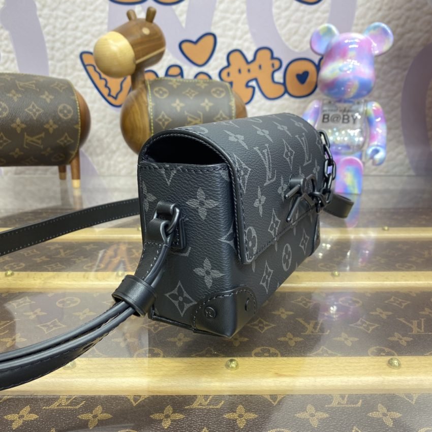 Fake Louis Vuitton Steamer Wearable Wallet Black Canvas - Image 6