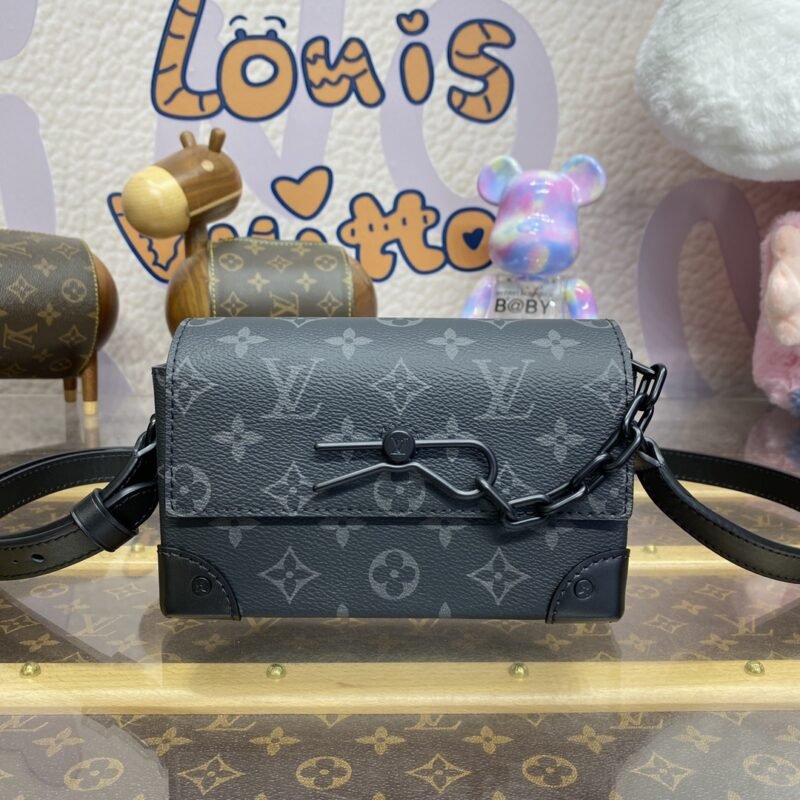Fake Louis Vuitton Steamer Wearable Wallet Black Canvas