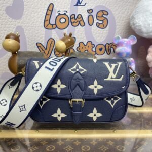 Replica Louis Vuitton Nano Diane Satchel Blue – Pink