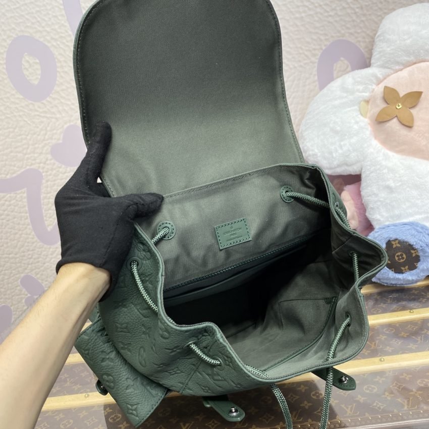 Replica Louis Vuitton Christopher Backpack Green - Image 3