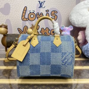 Fake Louis Vuitton Speedy Bandouliere 25 Denim