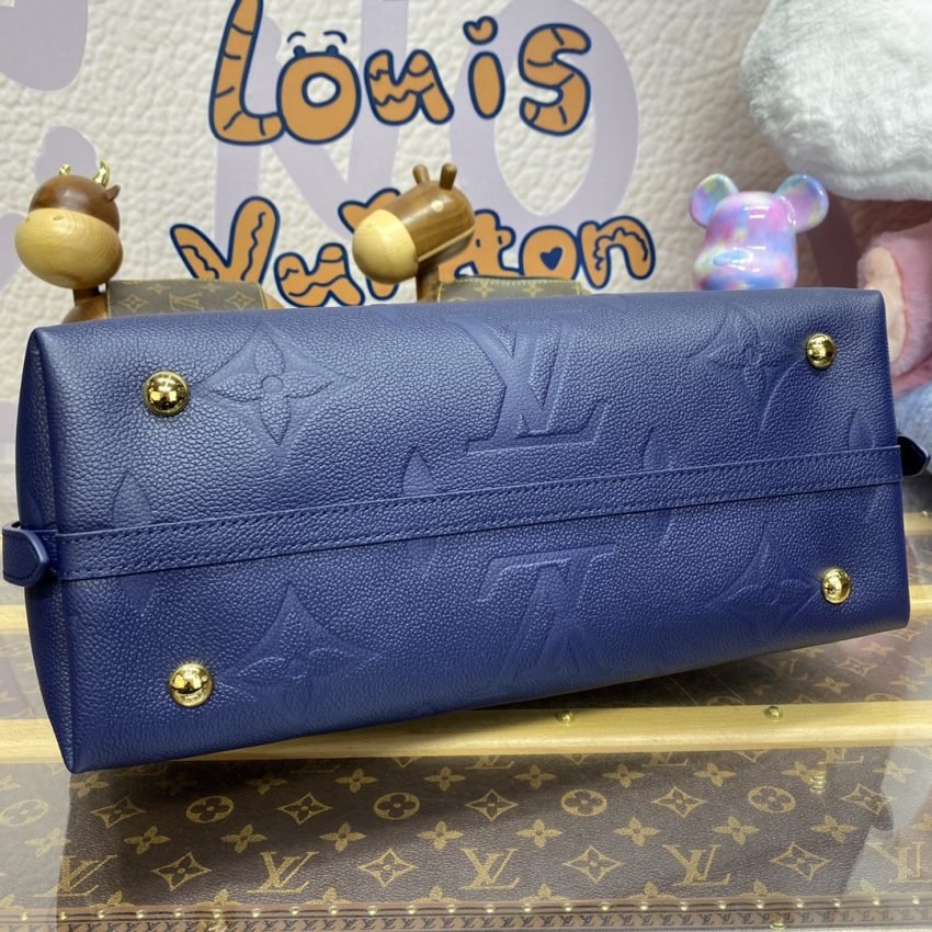 Fake Louis Vuitton Carry All MM Dark Blue - Image 5