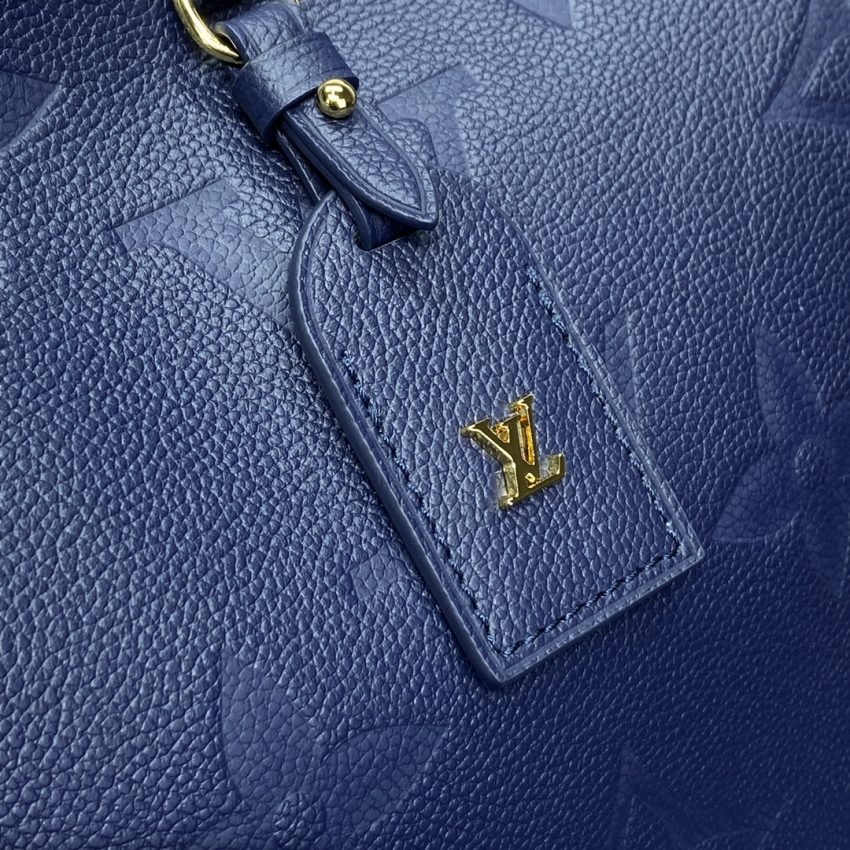 Fake Louis Vuitton Carry All MM Dark Blue - Image 6
