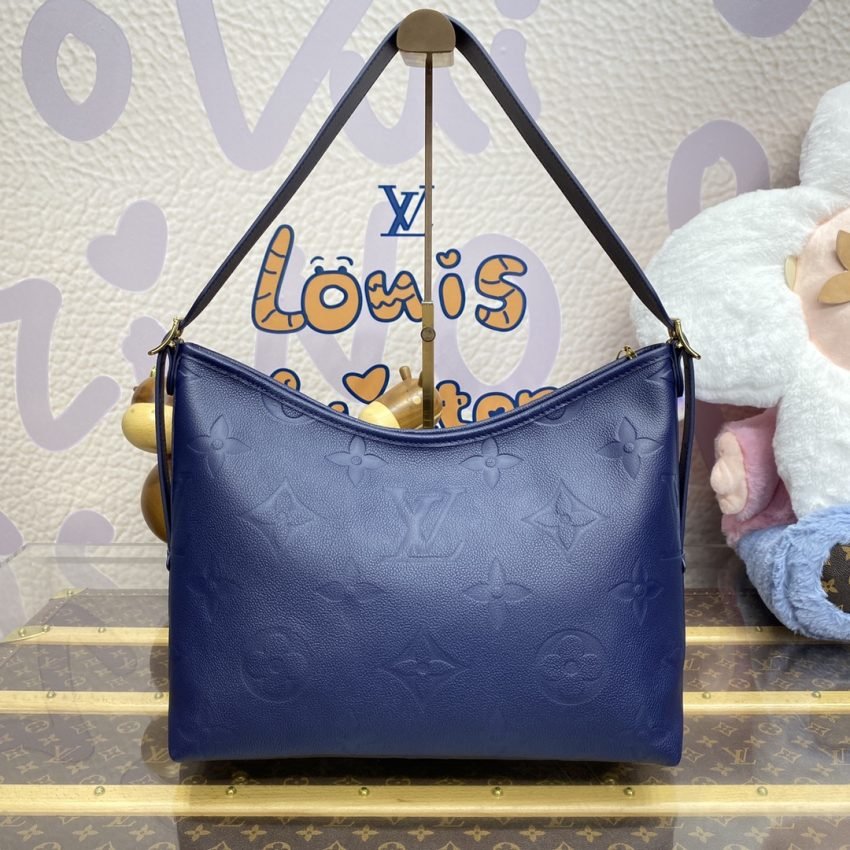 Fake Louis Vuitton Carry All MM Dark Blue - Image 8