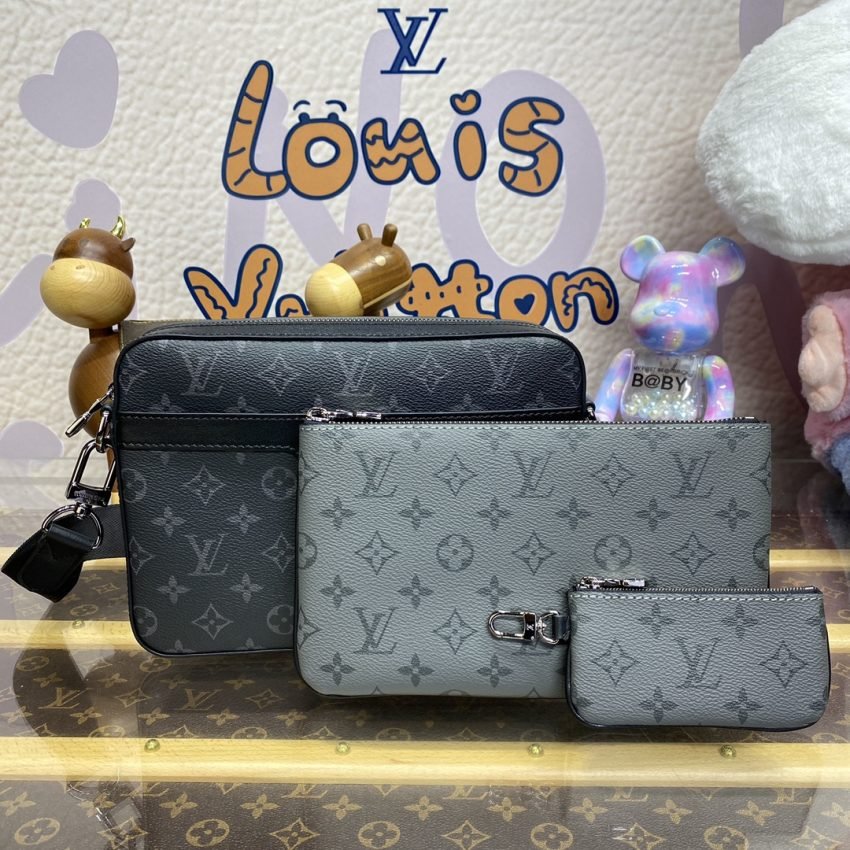 Replica Louis Vuitton Trio Messenger Grey - Image 6