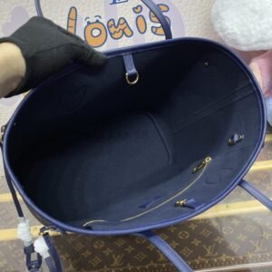 Alternative view of Fake Louis Vuitton Neverfull MM Blue
