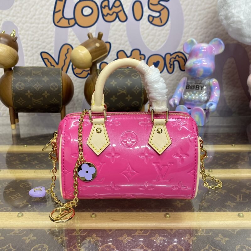 Replica Louis Vuitton Speedy Nano Pink Patent