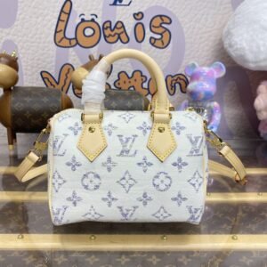 Alternative view of Fake Louis Vuitton Speedy Bandouliere 20 White Grey