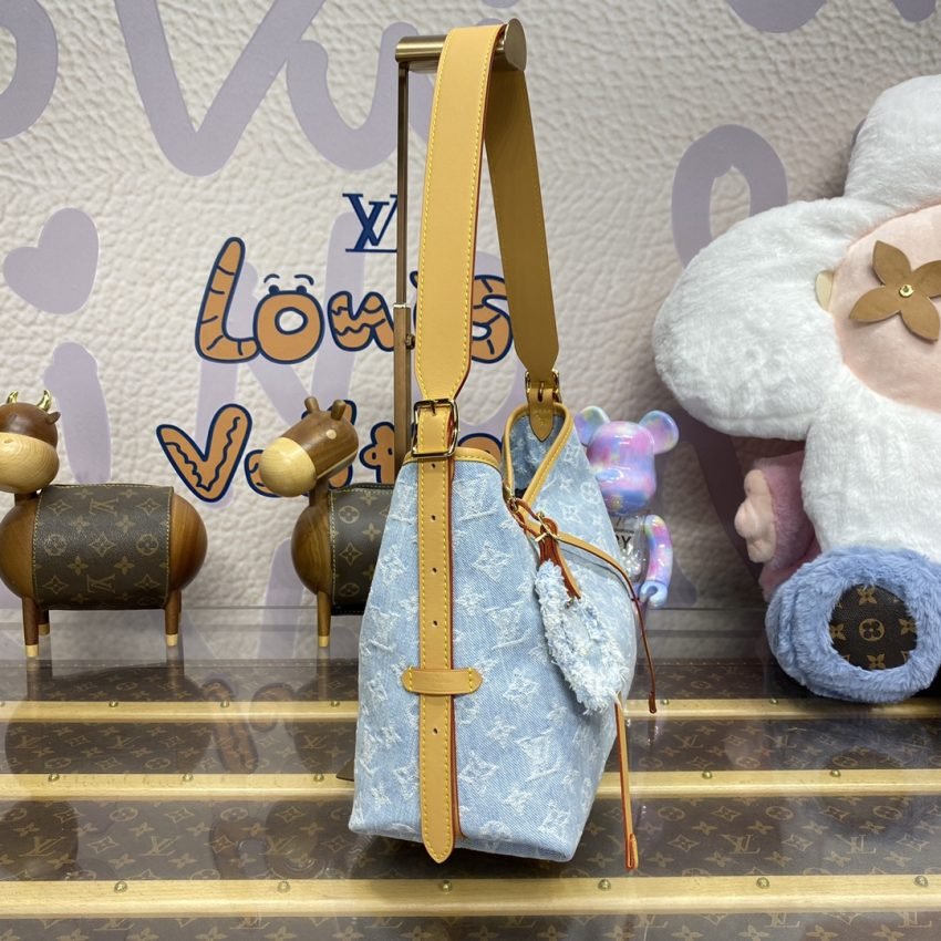 Fake Louis Vuitton Carry All PM Light Denim - Image 5
