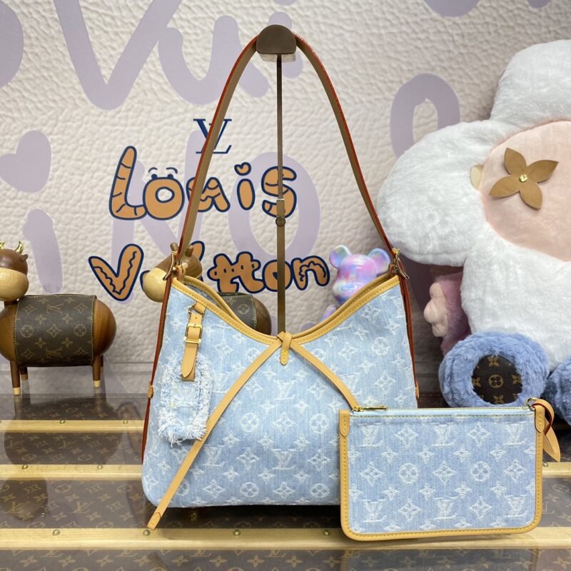 Fake Louis Vuitton Carry All PM Light Denim