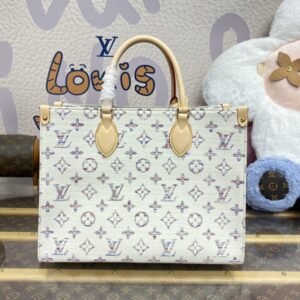 Fake LV Onthego White Denim