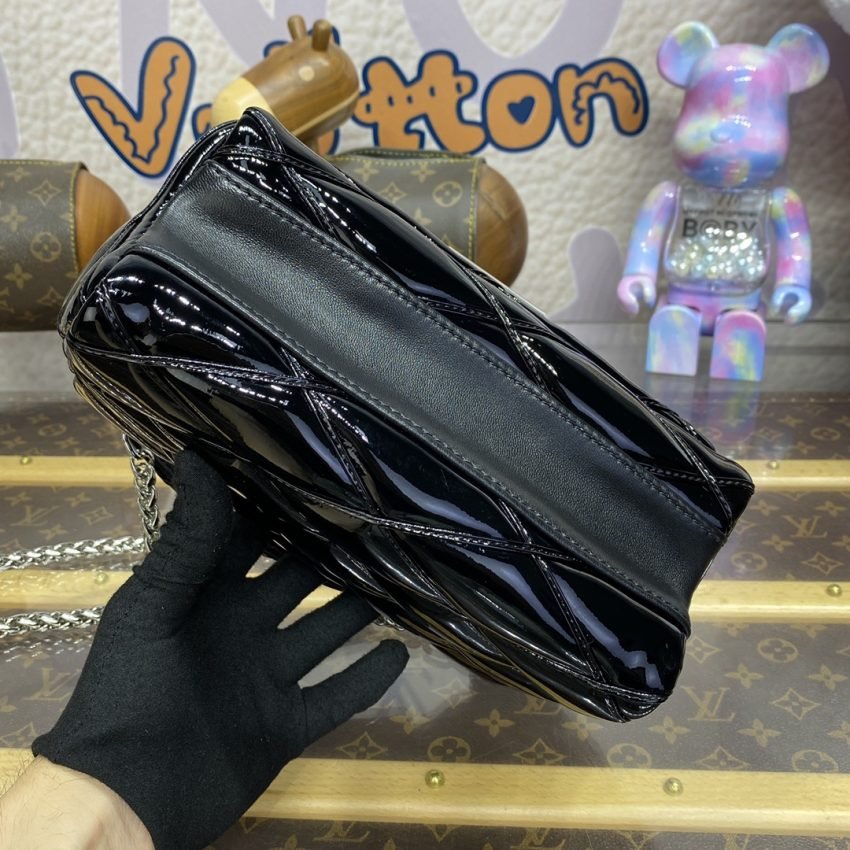 Fake Louis Vuitton Go – 14 Black Patent - Image 5