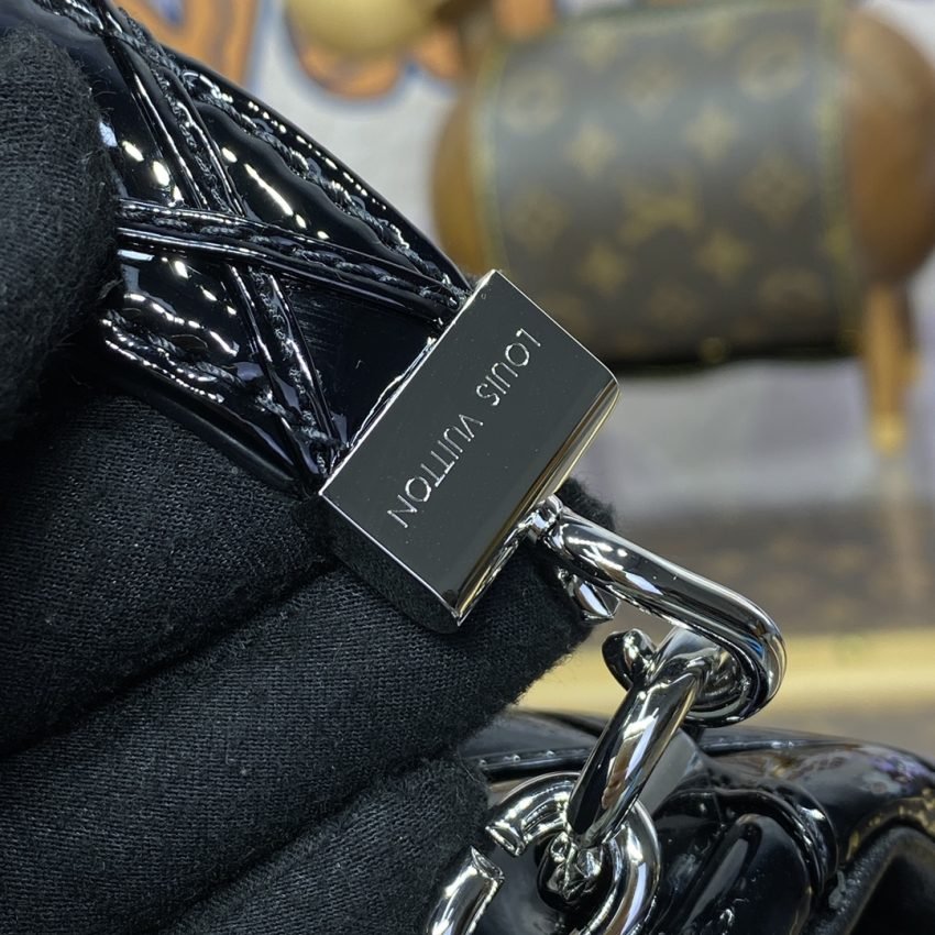 Fake Louis Vuitton Go – 14 Black Patent - Image 6