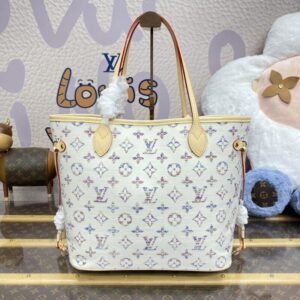 Fake Louis Vuitton Neverfull MM White