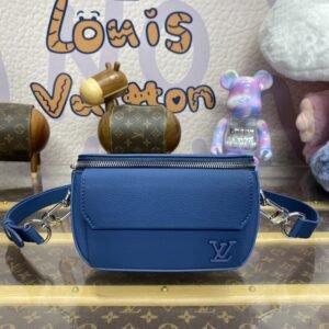 Fake Louis Vuitton Pilot Wearable Wallet Blue