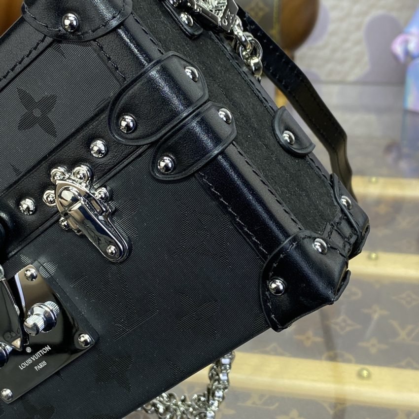 Fake Louis Vuitton Petite Malle Black - Image 2