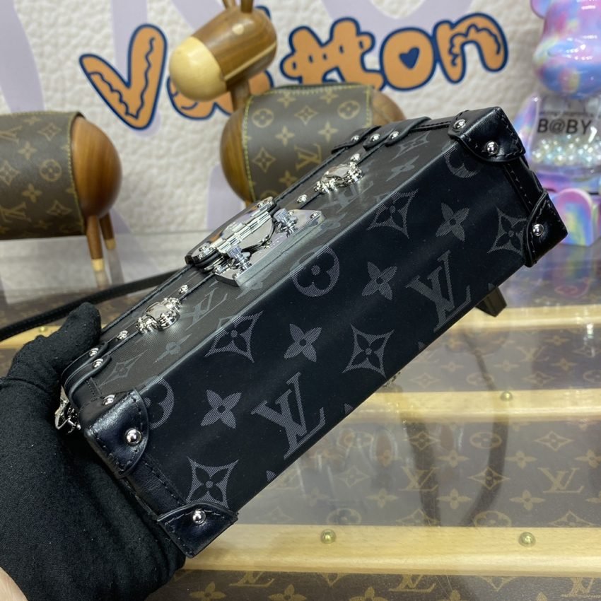 Fake Louis Vuitton Petite Malle Black - Image 7