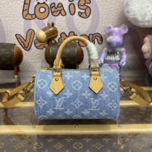 Fake Louis Vuitton Speedy Nano Denim