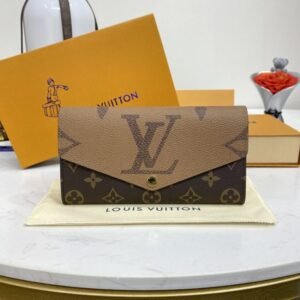 Louis Vuitton Sarah Wallet Light Brown
