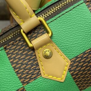 Alternative view of Fake Louis Vuitton Speedy 18 Green Grid