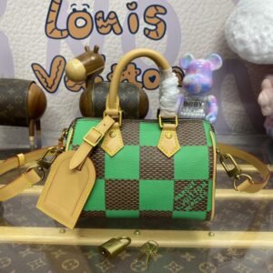 Fake Louis Vuitton Speedy 18 Green Grid