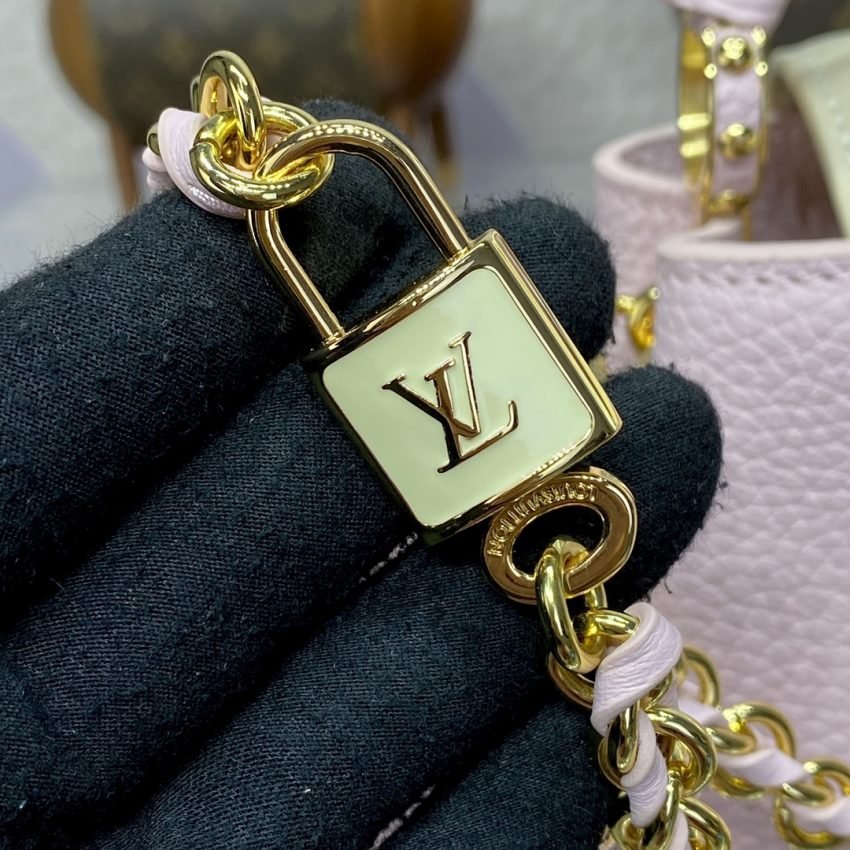 Replica Loius Vuitton Capucines Pink Beige - Image 3