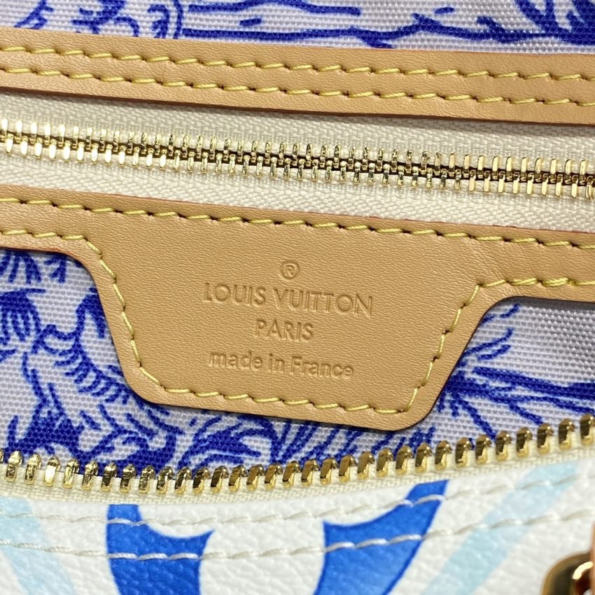 Replica Louis Vuitton Speedy Bandouliere 25 Blue – White - Image 10