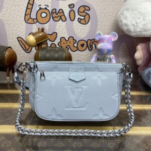 Fake Louis Vuitton Multi Pochette Accessoires Light Blue