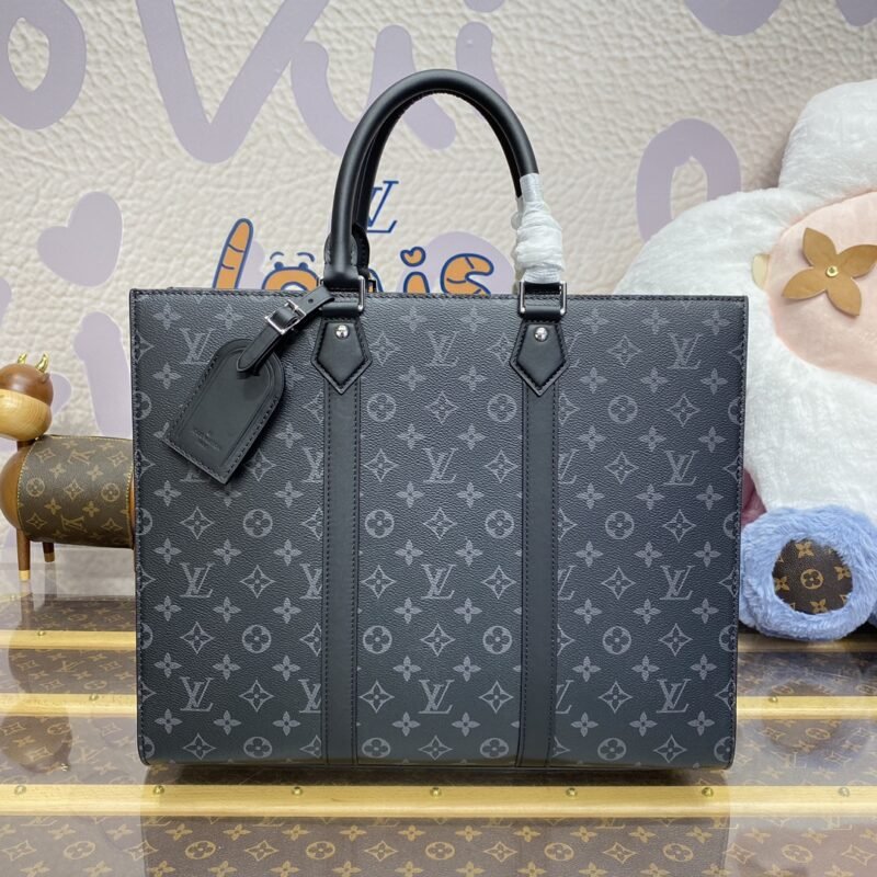 Replica Louis Vuitton Sac Plat Black Large