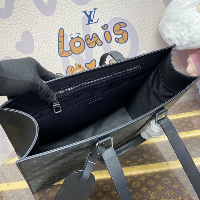 Replica Louis Vuitton Sac Plat Black Large - Image 7