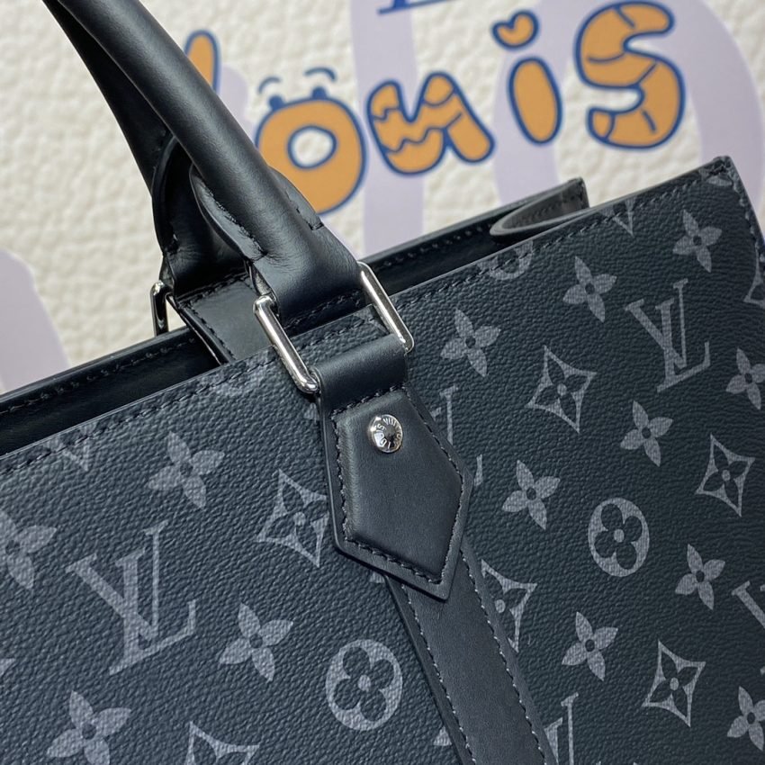 Replica Louis Vuitton Sac Plat Black Large - Image 9
