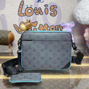 Fake Louis Vuitton Trio Messenger Grey&Tiffany
