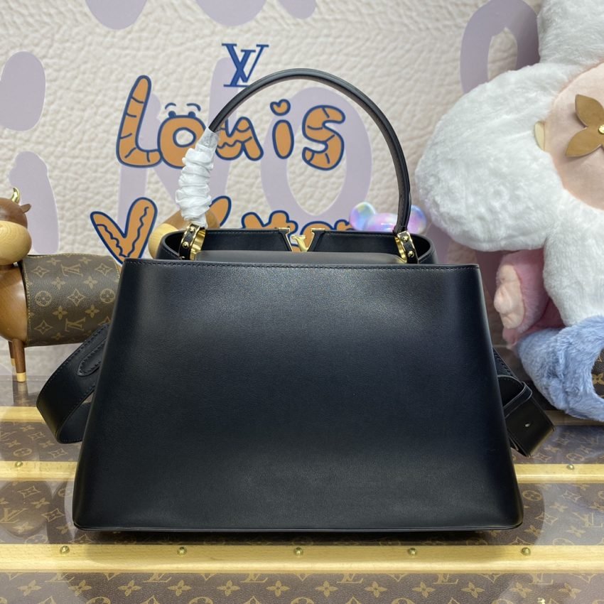 Fake Loius Vuitton Capucines Large Black Full - Image 7