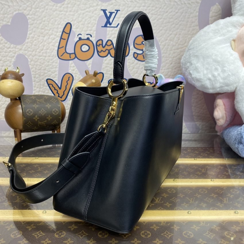Fake Loius Vuitton Capucines Large Black Full - Image 10