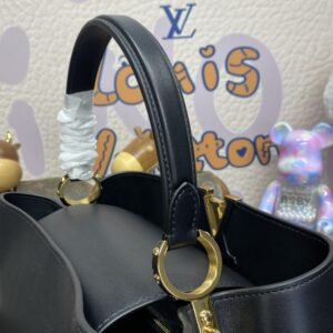 Alternative view of Fake Loius Vuitton Capucines Large Black Full