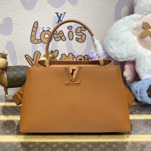 Fake Loius Vuitton Capucines Brown Large