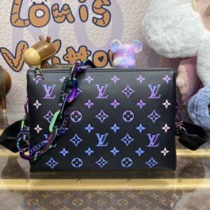 Replica Louis Vuitton Coussin Black Purple