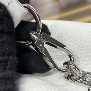 Alternative view of Fake Loius Vuitton Capucines East West White