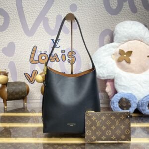 Fake Louis Vuitton Low Key Hobo Black