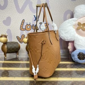 Alternative view of Fake Louis Vuitton Neverfull MM Full Brown
