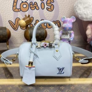 Fake Louis Vuitton Speedy 18 Sky Blue