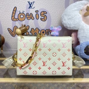 Replica Louis Vuitton Coussin White Orange