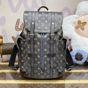 Fake Louis Vuitton Christopher Backpack Grey