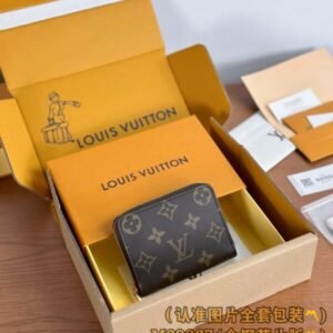 Louis Vuitton Zipper Coin Purse Brown