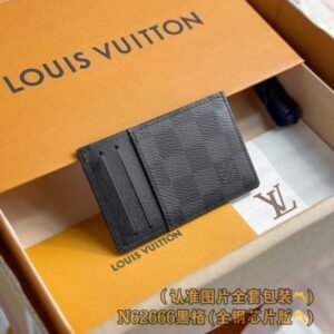 Alternative view of Louis Vuitton Card Holder Black Grid