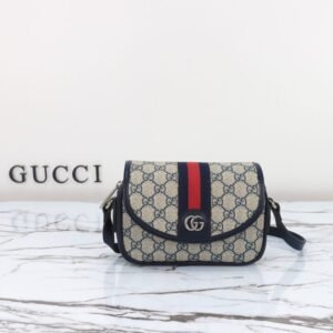 Fake Gucci Gucci Ophidia GG Shoulder Bag Blue